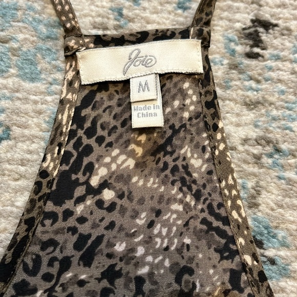 Joie 100% Silk Snake Print Pocket Cami Size Medium - Picture 4 of 14